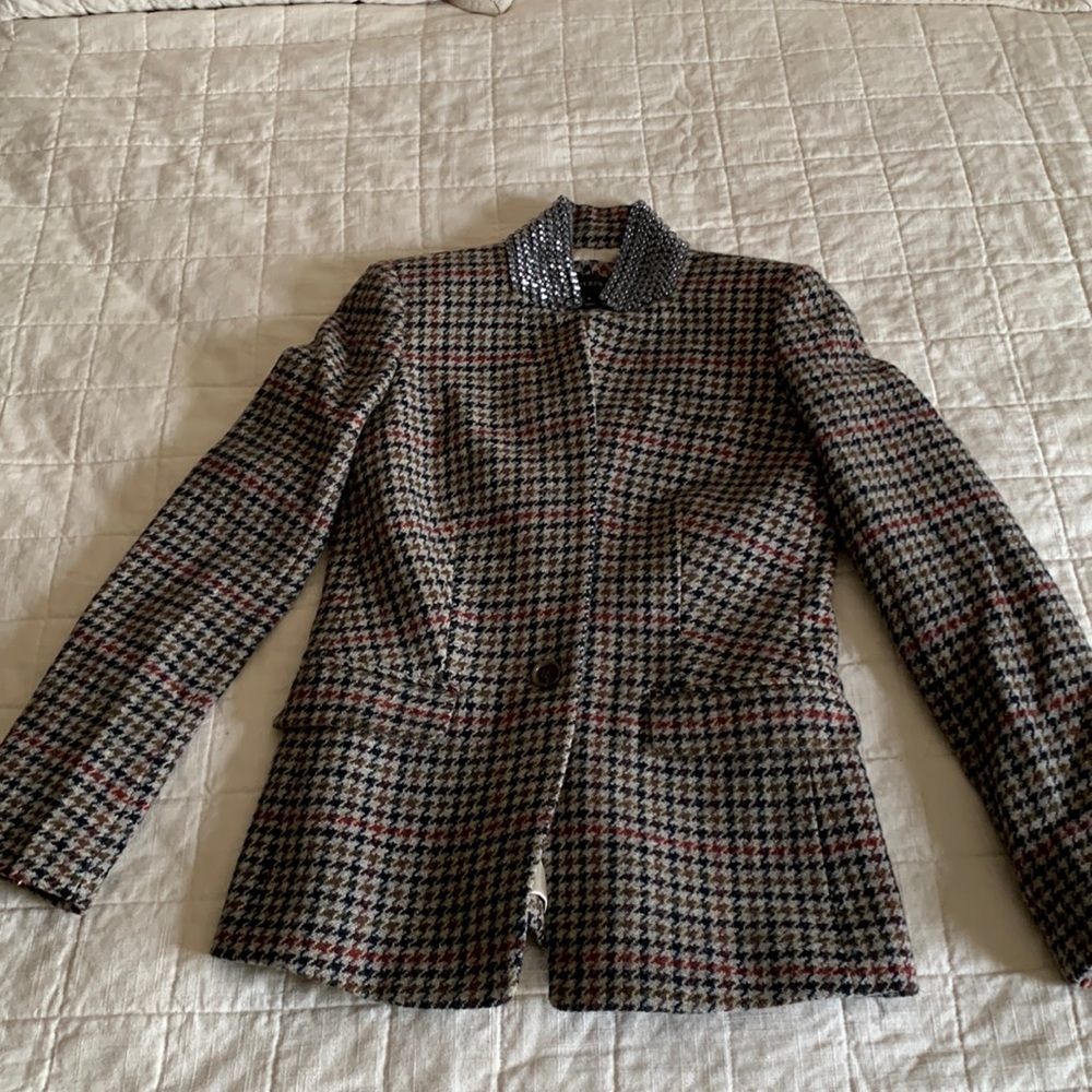 J.Crew rhinestone collar blazer | size 0
